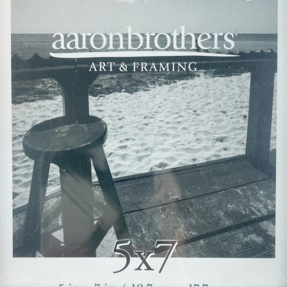(NWT) AARON BROTHERS • White High Tide 5x7 Wooden Photo Frame - Picture 4 of 13